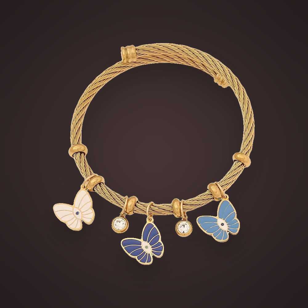 Butterfly Charm Bangle