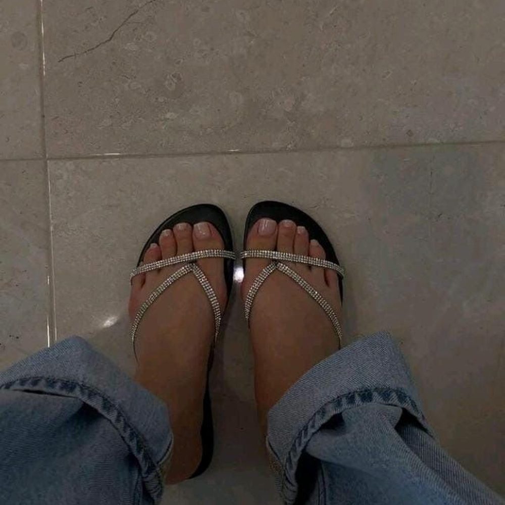 Crystal Strap Sandals