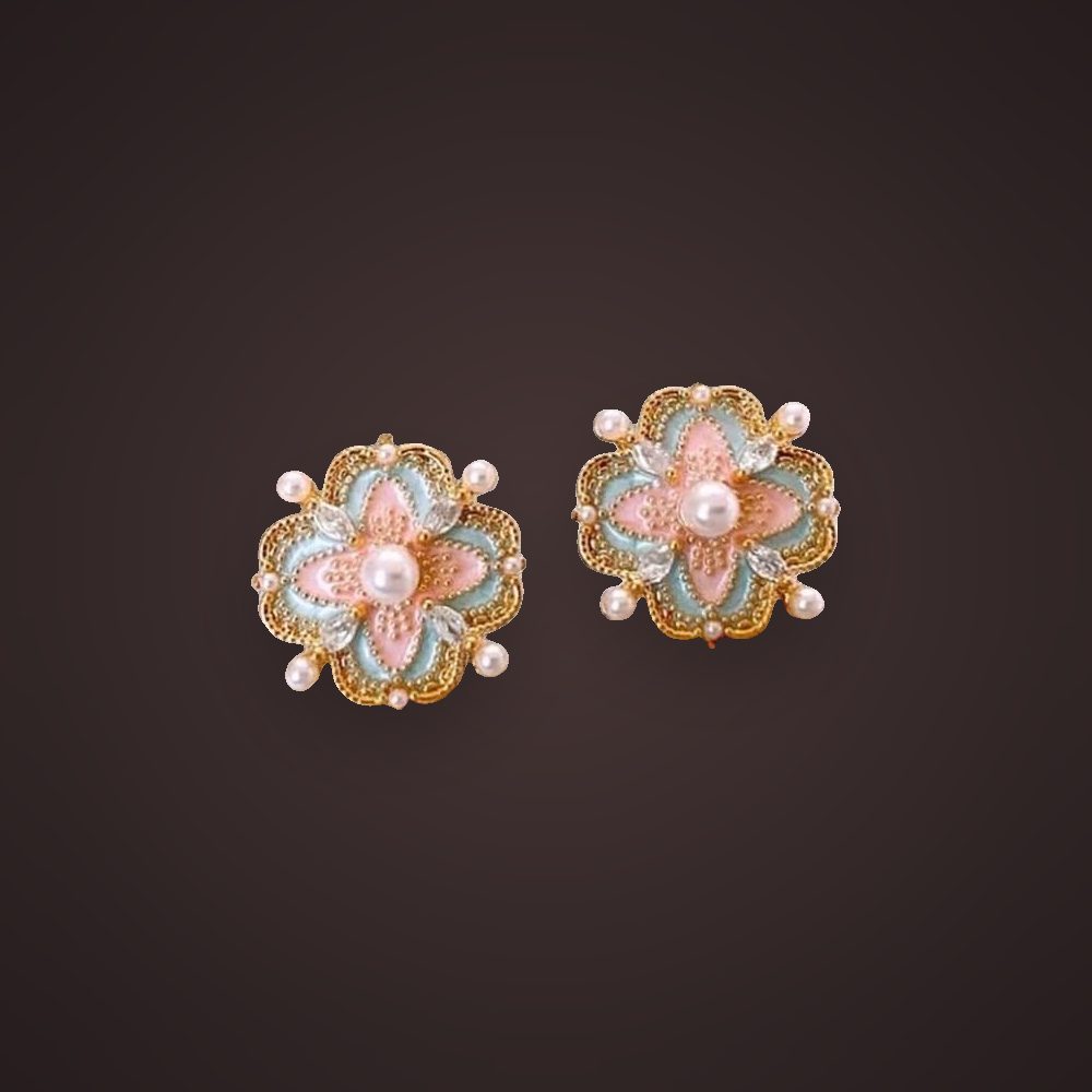 Enamel Blossom Studs