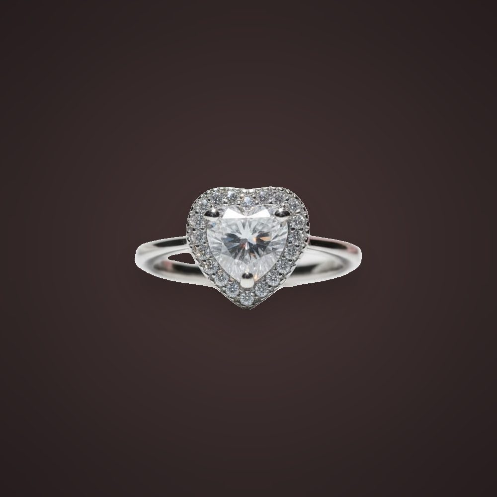 Heart Halo Ring