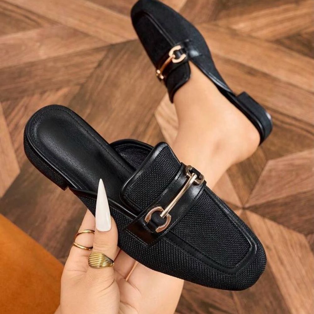 Horsebit Mule — Noir Weave