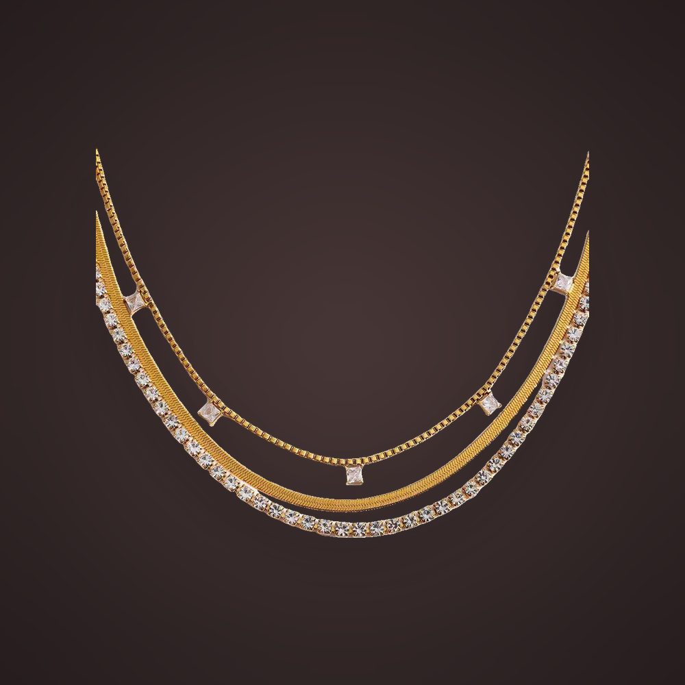 Layered Tennis Necklace