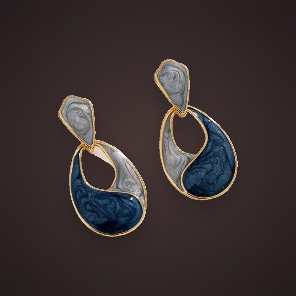 Marbled Teardrops — Navy
