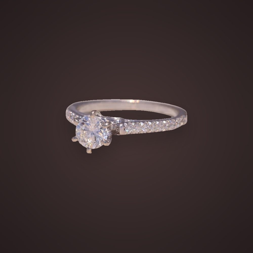 Pavé Solitaire Ring