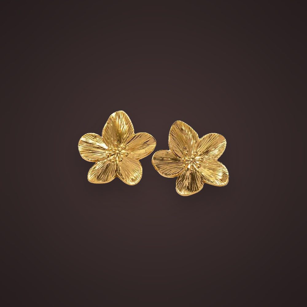 Plumeria Flower Studs