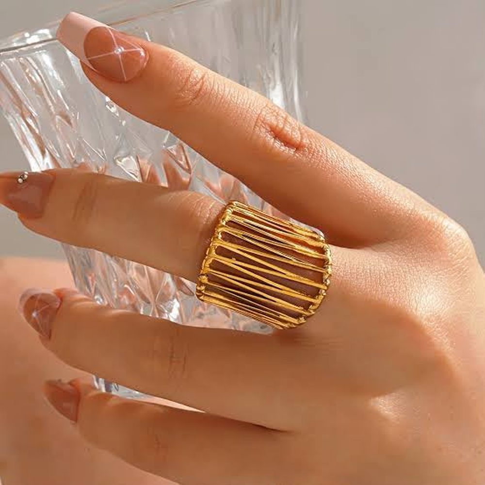 Ribbed Dome Ring