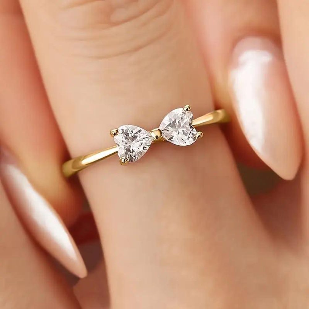 Twin Heart Ring