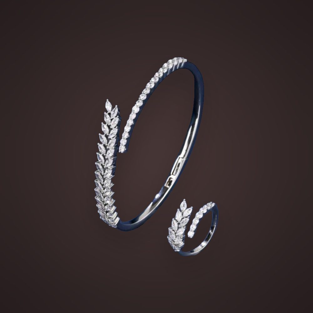 Wheat Cuff — Silver
