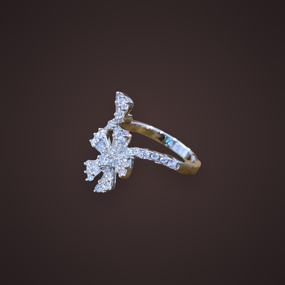 Wishbone Crystal Ring