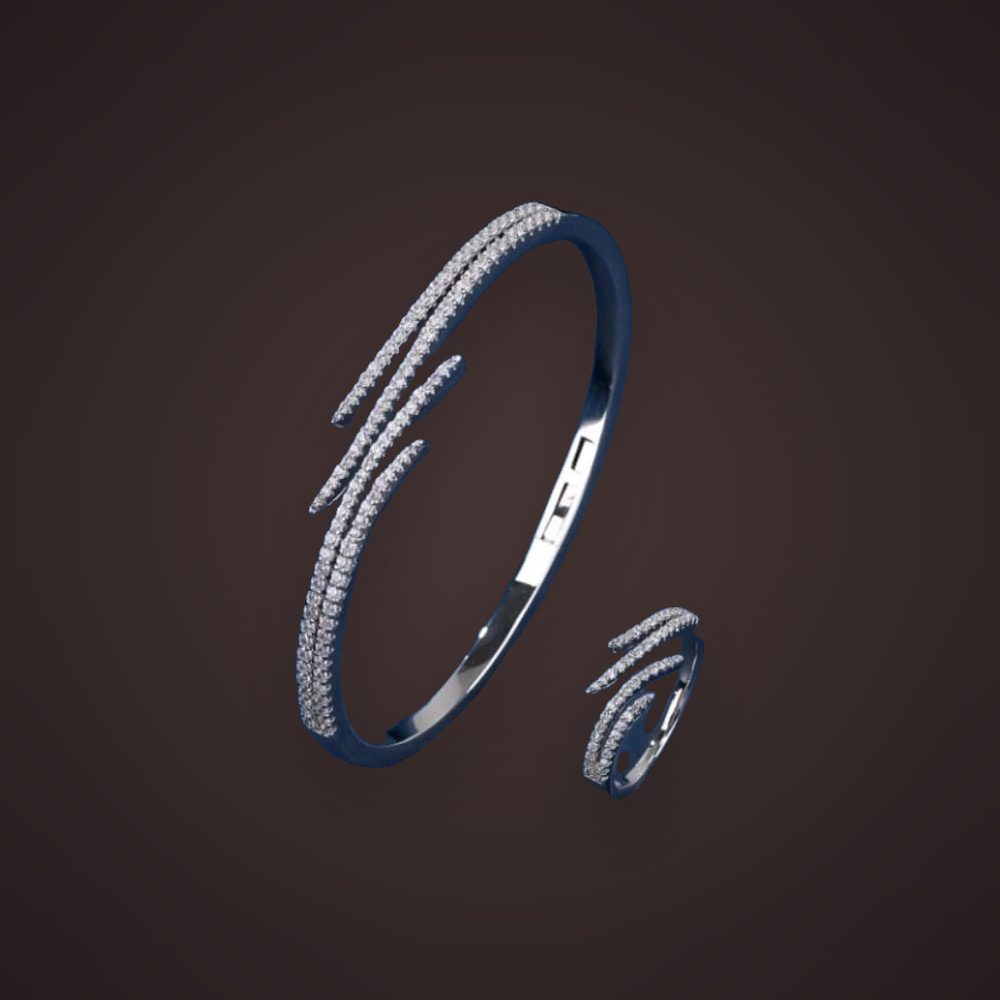 Wrap Cuff — Pavé